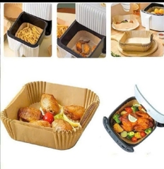 Set 50 Miếng Giấy Lót Nồi Chiên Không Dầu, Lò Vi Sóng( Khay Nhựa)
