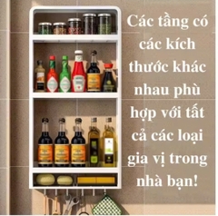 KỆ GIA VỊ TREO TƯỜNG 4 tầng để đồ