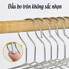 SET 10 MÓC TREO QUẦN ÁO INOX 304 – BỀN BỈ, SÁNG BÓNG, KHÔNG GỈ SÉT