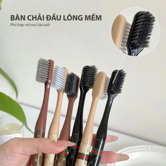 SET 6 BÀN CHẢI GUCI Tone Nâu