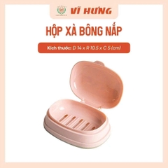 Hộp đựng xà bông cục Nhựa Vĩ Hưng màu xinh xẻo tiện lợi cho phòng tắm