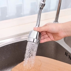 Đầu vòi tăng áp inox xoay 360 độ nhiều chế độ tiết kiệm nước