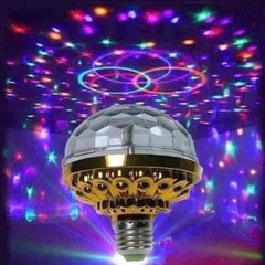 ĐÈN LED SẮC MÀU NHÁY CHỚP 7 MÀU TỰ XOAY 360 ĐỘ