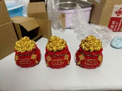 SET 3 Hũ Đựng Muối Gạo Chữ Phúc ,Lộc ,Thọ Trang Trí Ban Tho Than Tai Tho Địa