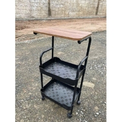 Kệ Xe Đẩy 3 Tầng Bánh Xe Có Bàn Nhỏ HÀNG VIỆT