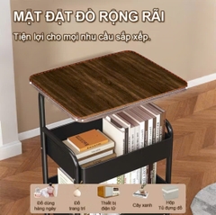 Kệ Xe Đẩy 3 Tầng Bánh Xe Có Bàn Nhỏ HÀNG VIỆT
