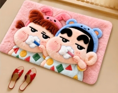 Thảm Chân Hoạt Hình Crayon Shin