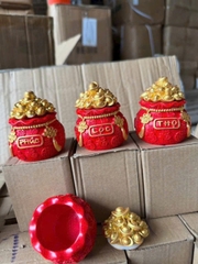 SET 3 Hũ Đựng Muối Gạo Chữ Phúc ,Lộc ,Thọ Trang Trí Ban Tho Than Tai Tho Địa