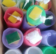 Hộp đựng nước rửa chén và bọt biển thiết kế 2 trong 1 tiện lợi