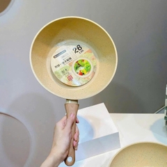 CHẢO SÂU LÒNG ĐÁY TỪ VÂN ĐÁ XUẤT NHẬT SIZE 28CM
