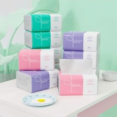 Bịch 10 gói giấy lụa bỏ túi 3 màu Topgia 300 tờ