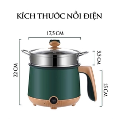 Ca mì, lẩu, hấp đa năng 2 tầng mini Shanban