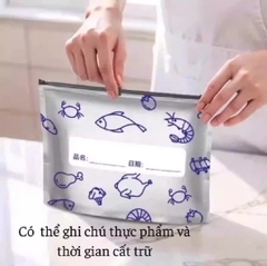 Set 10 Túi Zip Bạc Nhôm Đựng Đồ Ăn