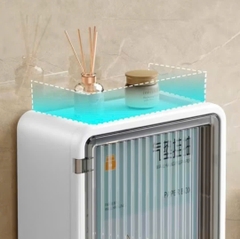 Hộp đựng đồ nhà tắm 3 tầng đa năng, Hộp Chứa Giấy Chia Ngăn Dán Tường Thích Hợp Cho Không Gian Nhỏ