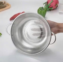 RỔ LƯỚI INOX TRÒN 25,5cm