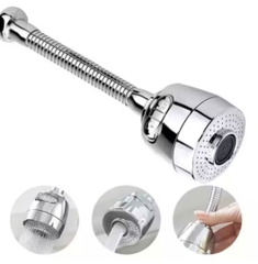 Đầu vòi tăng áp inox xoay 360 độ nhiều chế độ tiết kiệm nước
