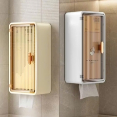 Hộp đựng đồ nhà tắm 3 tầng đa năng, Hộp Chứa Giấy Chia Ngăn Dán Tường Thích Hợp Cho Không Gian Nhỏ