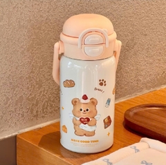 BÌNH GIỮ NHIỆT CAO CẤP DUNG TÍCH 450ML HOẠ TIẾT