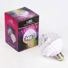 ĐÈN LED SẮC MÀU NHÁY CHỚP 7 MÀU TỰ XOAY 360 ĐỘ