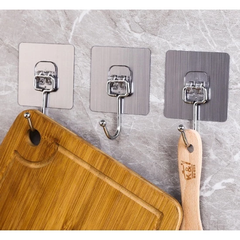 Set 10 Móc Dán Tường Chịu Lực Siêu Dính Inox 304