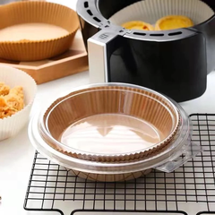 Sét 50 Tờ Giấy Nến Vàng Lót Nồi Chiên Không Dầu ( Khay Nhựa)