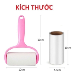 Cây Lăn Bụi Làm Sạch Quần Áo - Cây Lăn Kèm 2 Lõi Thay Thế
