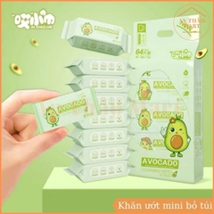 SET 8 GÓI KHĂN ƯỚT MINI TIỆN DỤNG HÌNH SIÊU DỄ THƯƠNG