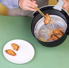 Set 20 Khay Giấy Bạc 22cm Dùng Cho Nồi Chiên Không Dầu