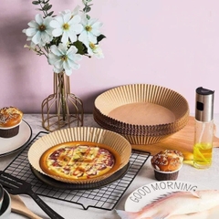 Sét 50 Tờ Giấy Nến Vàng Lót Nồi Chiên Không Dầu ( Khay Nhựa)