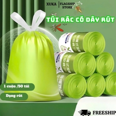 Cuộn 50 túi rác hương ngải cứu xua đuổi côn trùng ( 190g/dày đẹp)