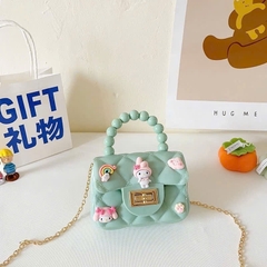 Túi Ngọc Trai Mini Trẻ Em, Túi Đeo Chéo Kèm Sticker