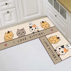 SET 2 THẢM BẾP HÌNH THÚ CUTE