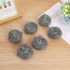 Set 6 Búi Chà Xoong Nồi Chất Liệu Thép Không Gỉ