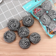 Set 6 Búi Chà Xoong Nồi Chất Liệu Thép Không Gỉ