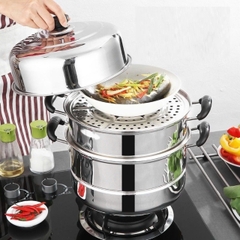 NỒI HẤP 3 TẦNG INOX