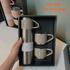 Set Bình Giữ Nhiệt 500ml Kèm 2 Cốc
