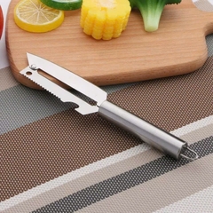 Dao Nạo Gọt Rau Củ Quả 2 Lưỡi Bằng Inox