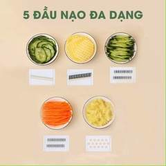 Dụng Cụ Bào Nạo Rau Củ Quả Đa Năng 5 LƯỠI DAO