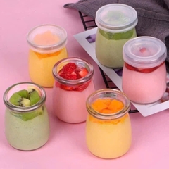 SET 12 HŨ LÀM SỮA CHUA THỦY TINH 100ML