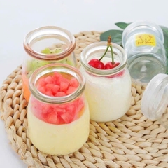 SET 12 HŨ LÀM SỮA CHUA THỦY TINH 100ML