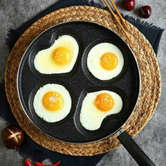 CHẢO CHIÊN TRỨNG 4 NGĂN trái tim CHỐNG DÍNH