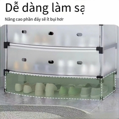 KỆ ĐỂ GIẦY, DÉP 5 TẦNG INOX CHỐNG BỤI CAO CẤP