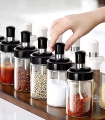 SEt 4 Lọ Đựng Gia Vị Kèm Muỗng Cực Xịn