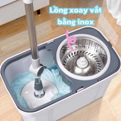 THÙNG LAU NHÀ XOAY 360 độ 8 Bông