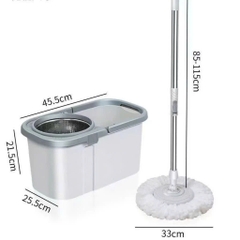 THÙNG LAU NHÀ XOAY 360 độ 8 Bông