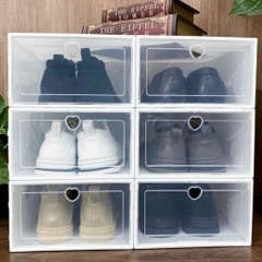SET 5 HỘP ĐỰNG GIÀY DÉP NHỰA CỨNG TRONG SUỐT