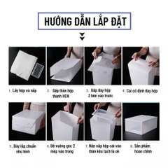 SET 5 HỘP ĐỰNG GIÀY DÉP NHỰA CỨNG TRONG SUỐT