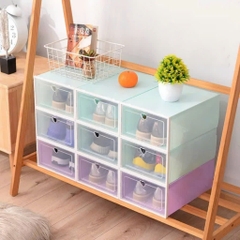 SET 5 HỘP ĐỰNG GIÀY DÉP NHỰA CỨNG TRONG SUỐT