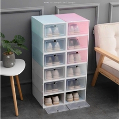 SET 5 HỘP ĐỰNG GIÀY DÉP NHỰA CỨNG TRONG SUỐT