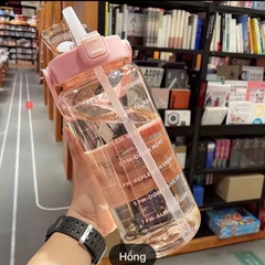 BÌNH NƯỚC NHẮC NHỞ 2L CHIA GIỜ UỐNG
